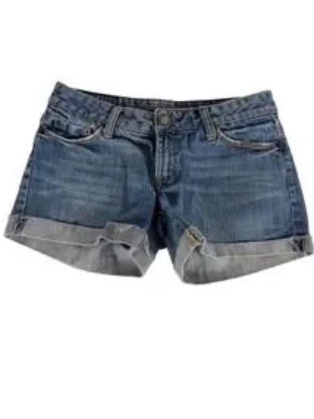 American Eagle Denim Shorts 0 Blue Low Rise Cuffed Midi Short 0074 309815 3790
